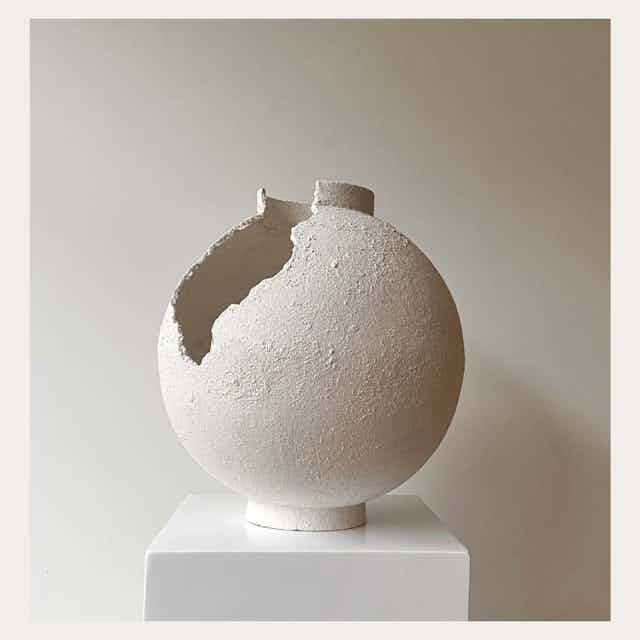 Untitled White Jar - Laura Pasquino